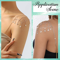 2 Stück sexy Schulter-BH-Körperkette aus Eisen-Strass&nbsp;FIND-GF0006-74B