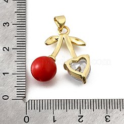 Ottone micro spianare pendenti zirconi&nbsp;KK-Z104-01G