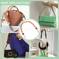 1 catena per borsa a maglie ovali in resina con fermagli in lega&nbsp;FIND-PH0028-19A