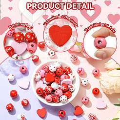 120 Stück DIY Valentinstag Anhänger Dekoration Herstellungsset&nbsp;DIY-CJ0002-28
