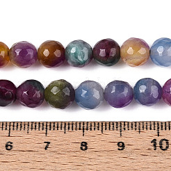 Chapelets de perles en jade blanc naturel teinté&nbsp;G-T139-8mm-60-08