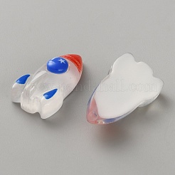 Cabochon decodificati in resina trasparente&nbsp;RESI-WH0077-51D-01