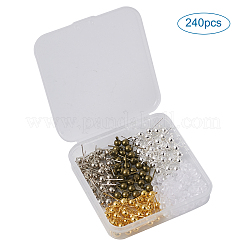 Perno a sfera in ottone per orecchini&nbsp;KK-CD0001-04