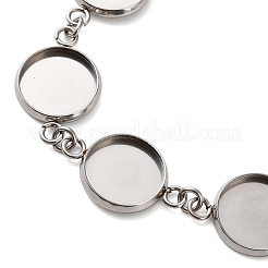 Fabrication de bracelets en acier inoxydable 304 anti-ternissement&nbsp;SA-CBAFBB7-02P-B