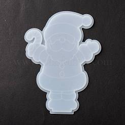 Stampi per statue in silicone con silhouette di visualizzazione di Babbo Natale a tema natalizio fai-da-te&nbsp;DIY-F114-03