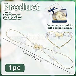 Corsages de poignet en cordon de polyester pour mariage&nbsp;HJEW-OC00253