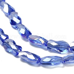 Chapelets de perles en verre électroplaqué&nbsp;EGLA-P066-01A-AB05