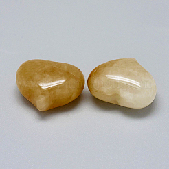 Natürlicher gelber Aventurin-Herz-Palmenstein&nbsp;LS-G-F637-11C