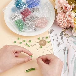 Kit fai da te per realizzare collane di perline in stile rosario e braccialetti&nbsp;DIY-AR0003-72