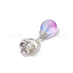 Galvanisieren Glas-Anhänger&nbsp;PALLOY-JF03577