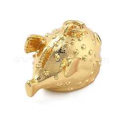 Pendentifs avec zircon cubiques à micro-pavés en laiton&nbsp;KK-L209-090G
