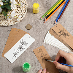 120 Stück leere Lesezeichen aus Papier in 2 Farben&nbsp;AJEW-SP0001-25