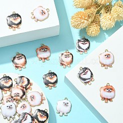 30pcs 6 Arten gedruckte Legierungsanhänger&nbsp;ENAM-CJ0005-33