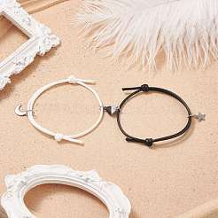 Conjunto de pulseras de pareja de corazón magnético&nbsp;BJEW-TA00162