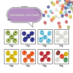 8 couleurs perles de rocaille en verre&nbsp;SEED-YW0001-57