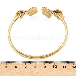 Bracelets manchettes en acier inoxydable 304 pour femmes&nbsp;BJEW-A154-03G