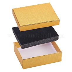 Contenitore di monili di cartone rettangolo&nbsp;CON-WH0068-89A