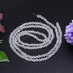 Imitazione sfaccettato cristallo austriaco fili di perle&nbsp;G-M180-6mm-01A