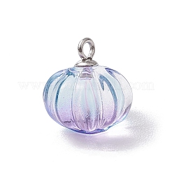 Anhänger aus transparentem Glas mit Sprühfarbe&nbsp;PALLOY-JF03496-02