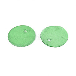 Breloques en forme de disque en coquillage de capiz naturel peint à la bombe&nbsp;X1-BSHE-T014-02E