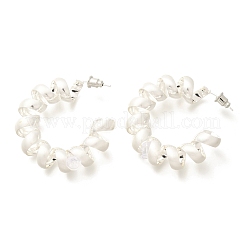 Pendientes de latón con forma de espiral para mujer&nbsp;EJEW-A121-21S