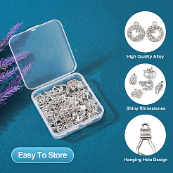 50 pièce 25 styles de breloques en alliage strass&nbsp;FIND-TA0002-94