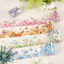 5 Rolle 5 Farben selbstklebende Haustier-Dekoraufkleber aus Papier&nbsp;DIY-CP0012-92