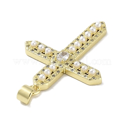 Pendentifs en laiton plaqué en rack&nbsp;KK-R163-02G-01