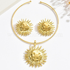 Iron & Aolly Sonnenohrstecker- und Anhänger-Choker-Sets&nbsp;WG453E0-01