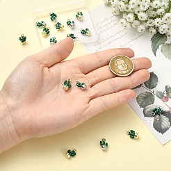 16 pieza de dijes de cactus de aleación esmaltada de 2 colores&nbsp;ENAM-CJ0007-47