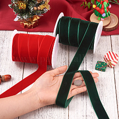 Ruban de velours simple face de Noël de 25 mètre&nbsp;OCOR-YS0001-10