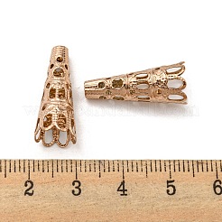Placcatura ionica (ip) perlina conica in acciaio inossidabile 304 cava&nbsp;STAS-L273-02RG