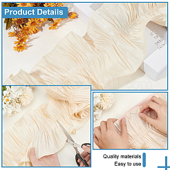 Ruban plissé en polyester&nbsp;OCOR-WH0088-13A