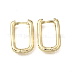 Latón pendientes de aro Huggie&nbsp;EJEW-G473-01G