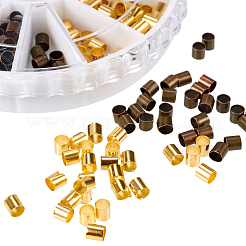 Spalte Messingrohr Crimp Perlen 6 Farben in 1 Box für Schmuck machen&nbsp;KK-PH0007-02-NR