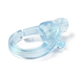Karabinerverschlüsse aus transparentem Kunststoff&nbsp;LS-KY-H005-A02