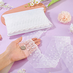 15 Yards Polyesterband mit Blumenmusterstickerei&nbsp;OCOR-TA0003-46