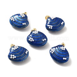 Pendentifs en laiton émaillé de placage de crémaillère&nbsp;KK-M230-03G