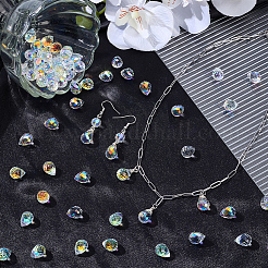 72 pièces de perles de verre galvanisées&nbsp;EGLA-BM0001-43