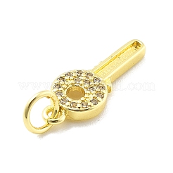 Cremagliera placcatura micro ottone spianare pendenti zirconi&nbsp;KK-D359-04G
