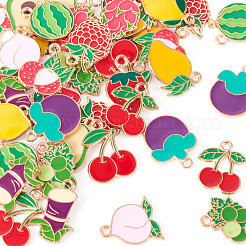 56 colgante de aleación de esmalte con forma de fruta de 14 estilos&nbsp;FIND-TA0009-63