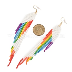 Pendientes colgantes de vidrio de bohemia&nbsp;EJEW-C129-02A