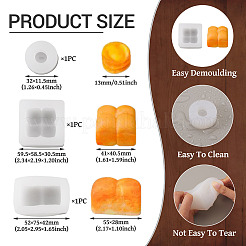 3 Stück 3 Stile DIY Silikon Brot Fondant Formen&nbsp;SIMO-TA0001-19