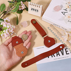 Porta plettri per chitarra in pelle PU&nbsp;DIY-WH0899-692
