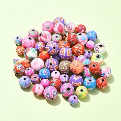 60pcs 3 Arten handgemachte Polymer-Ton-Perlen&nbsp;FIND-YW0004-69