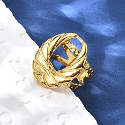 Anello aperto in acciaio inossidabile 304 per donna&nbsp;RJEW-A053-06G-07