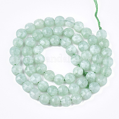 Natürliche myanmarische Jade / burmesische Jade-Perlenstränge&nbsp;G-T108-48