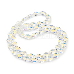 Placcare trasparente perle di vetro fili&nbsp;EGLA-G037-12A-AB03