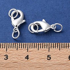 Crémaillère en laiton placage fermoirs pince de homard&nbsp;KK-F090-26S-02