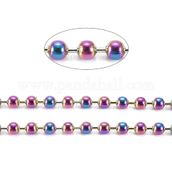 Ionenplattierung (IP) 304 Edelstahl-Kugelketten&nbsp;CHS-H013-04M-2.5MM-A